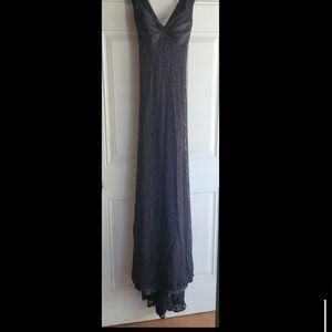 Calvin Klein Black Lace Maxi Dress
